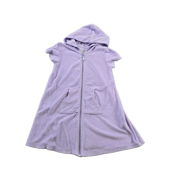 wonder nation Other - Wonder Nation Girls Full Zip Hooded Cover Up For Swimsuit Beach Poolside Large